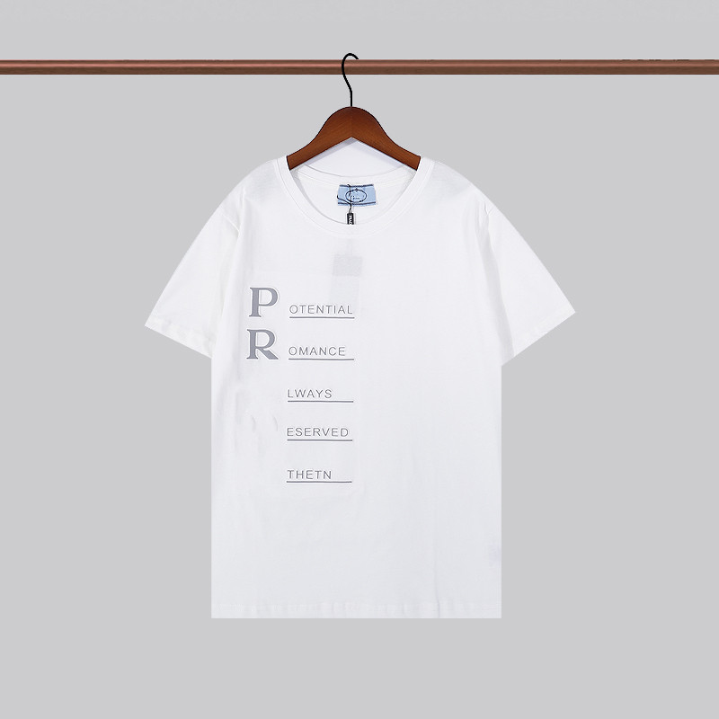

2022 Summer T Shirt Men Women Letters Printing Luxury brands Short Sleeve Fashion Casual couples T-shirt Street Fashion 100% Cotton v white, G5 high quality
