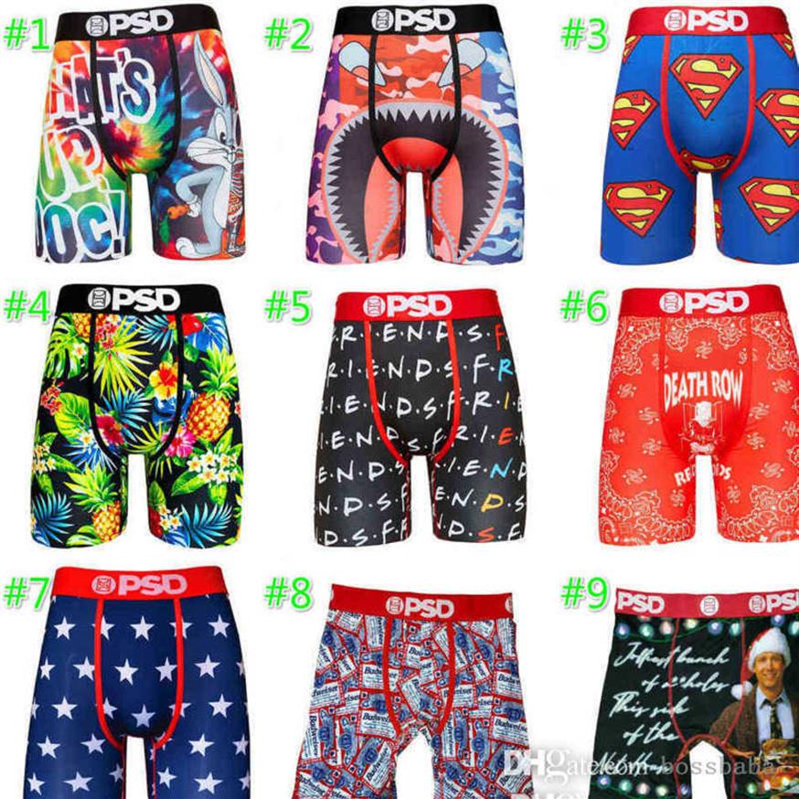 Sexy Ice Silk Quick Dry Men Shorts Pants With Bags PSD Boxers Breathable Underwear Desinger Male High Quality 18 Colors2662