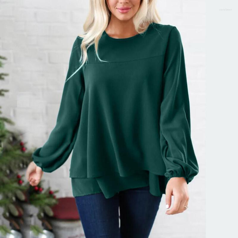 

Women's Blouses & Shirts Women Blouse 2022 Office Work V Neck Long Sleeve Black Chiffon Tops Womens Korean Plus Size Elegant WomanWomen's Ve