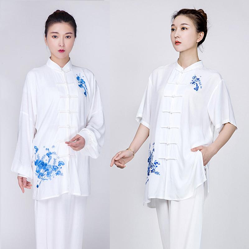 

Ethnic Clothing Women Men Traditional Chinese Linen Wushu Tai Chi Exercise Costume KungFu Martial Art Uniform Suit OutfitsEthnic