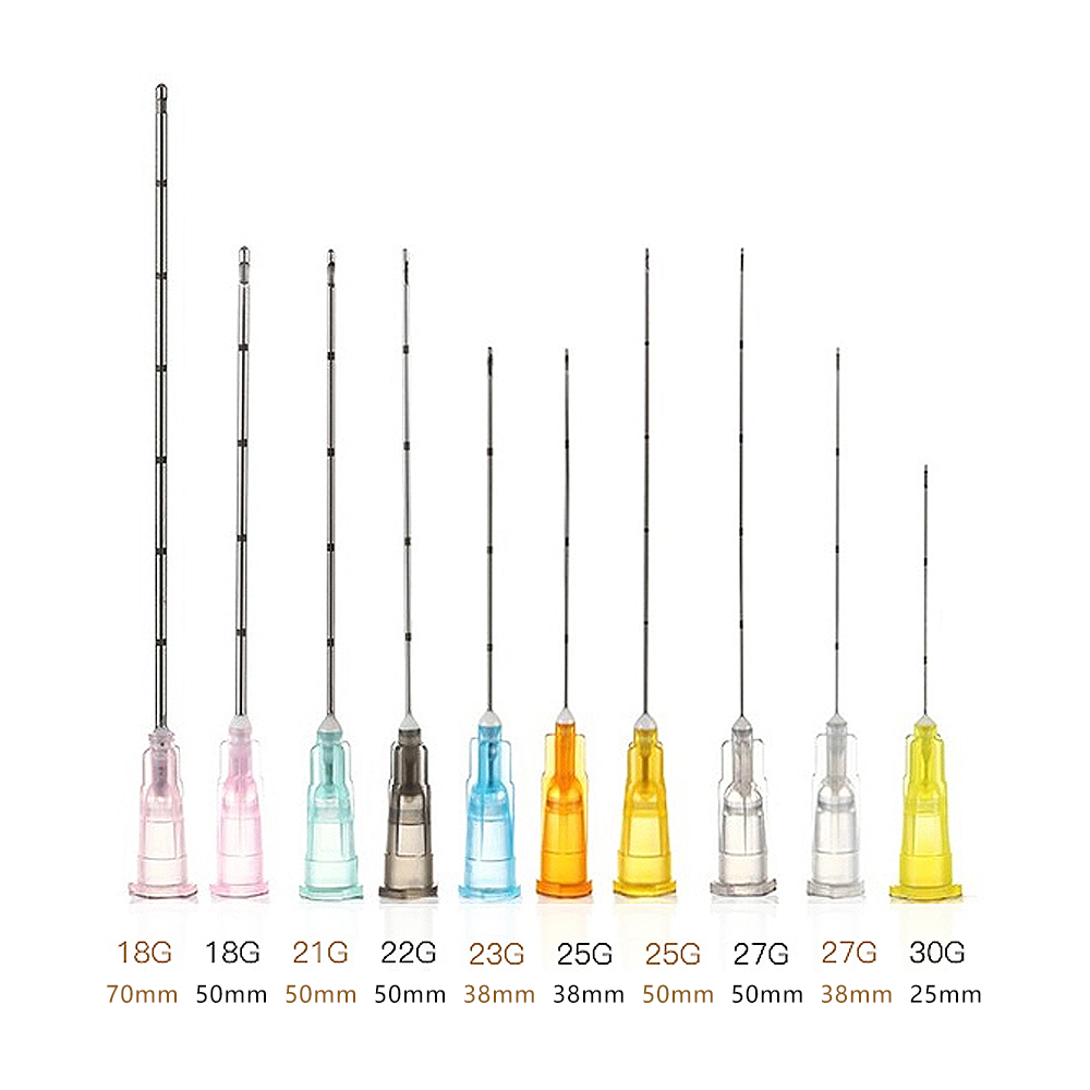 

Beauty Items Sterile Single Use Micro Cannula Needles For Nose Dermal Fillers