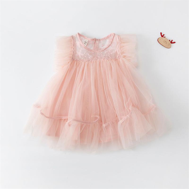 

Girl's Dresses Lawadka 12M-5T Summer Baby Girls Dress Cotton Lace Pink Clothes Fashion Children Birthday Wedding Party For 2022Girl's