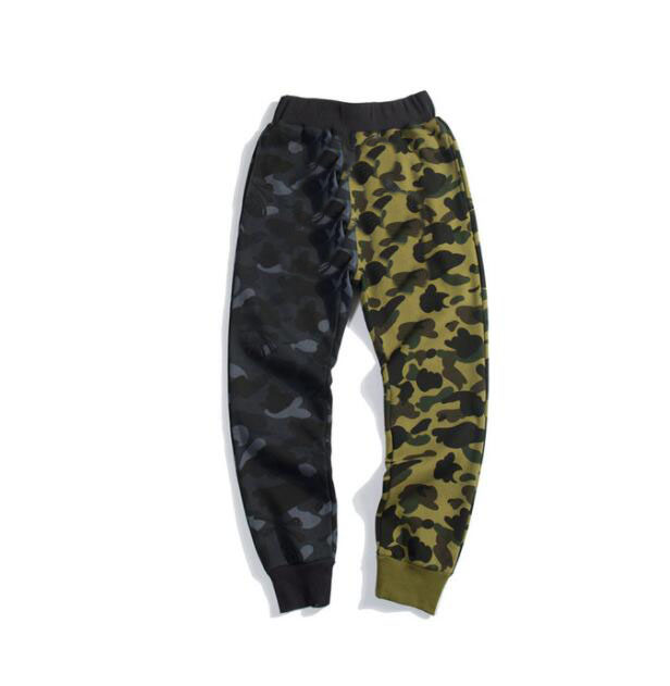 

Camouflage Pants Loose Slacks Print Small Feet BBpe shark Trousers Streetwear Harajuku Designers fitness Fashion Street Wear Pants Size S-5XL, Champagne
