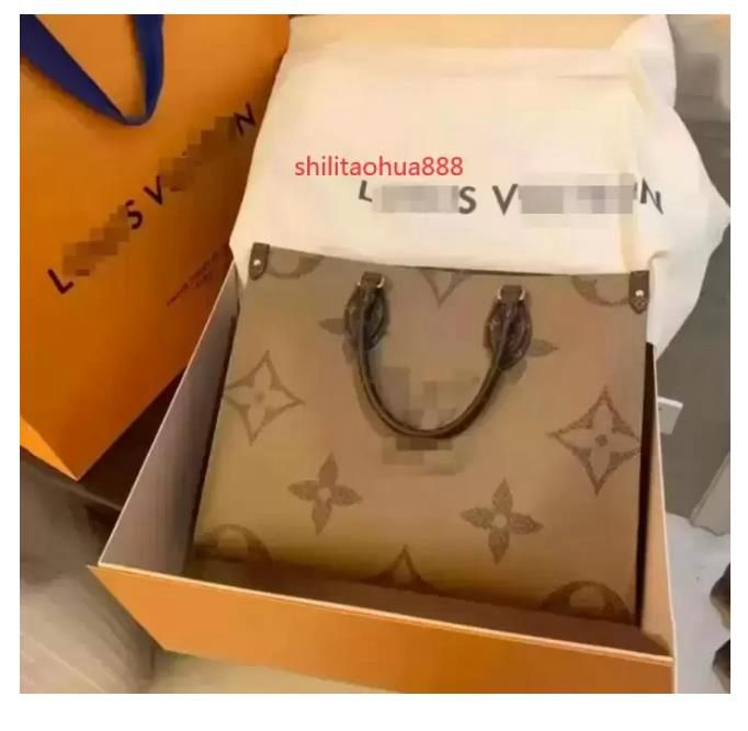 

LVs YSLs louiseity Viutonity Womens Shoulder Bags ONTHEGO Fashion Leather totes Designers Handbags Bag Purse Flower Ladies Casual Tote Female HandBag, Brown