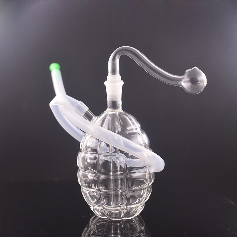 

Pyrex glass Oil rig water bong color Glasss moking pipes mini recycler water bong with 10mm oil burner pipe