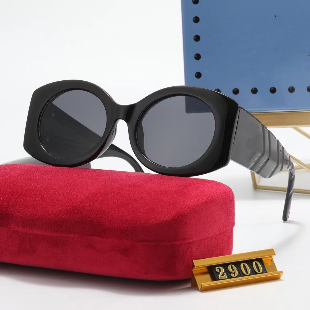 

Sunglasses Designer GU Square Flip Frame Women Men 2900 Tortoseshell Oversized Frames Fashion Big Goggle UV400 Model Optional High Quality with box case