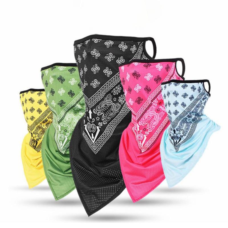

Bandanas Silk Sports Bandana Masks Triangle Face Covering Cool SKi Mask Cycling Running Hiking Tube Scarf Neck Gaiter Men Women 2022
