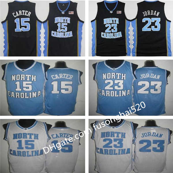 

NCAA Vince Carter UNC Jersey North Carolina 15 Vince Carter Blue White Stitched NCAA College Basketball Jerseys Embroidery shorts Basketball suit Fast delivery