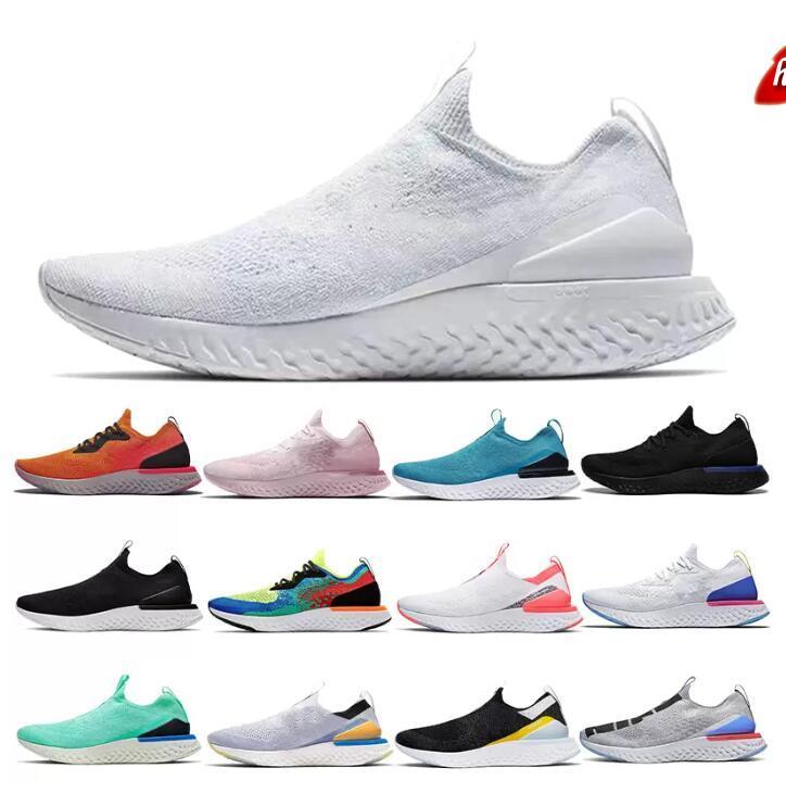 

2022 Epic React Fly Knit V1 V2 Women Mens Running Shoes South Beach Club Gold Triple White Black Blue outdoor leisure Trainers Sneakers