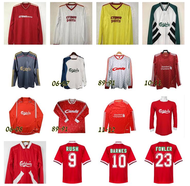 

Long sleeve 2010 2011 GErrard Retro soccer jersey Dalglish Camisas Futebol FOWLER Maillot Barnes Rush 85 86 89 91 93 95 98 06 07 08 09 10 11 12 LVP football shirt McManaman