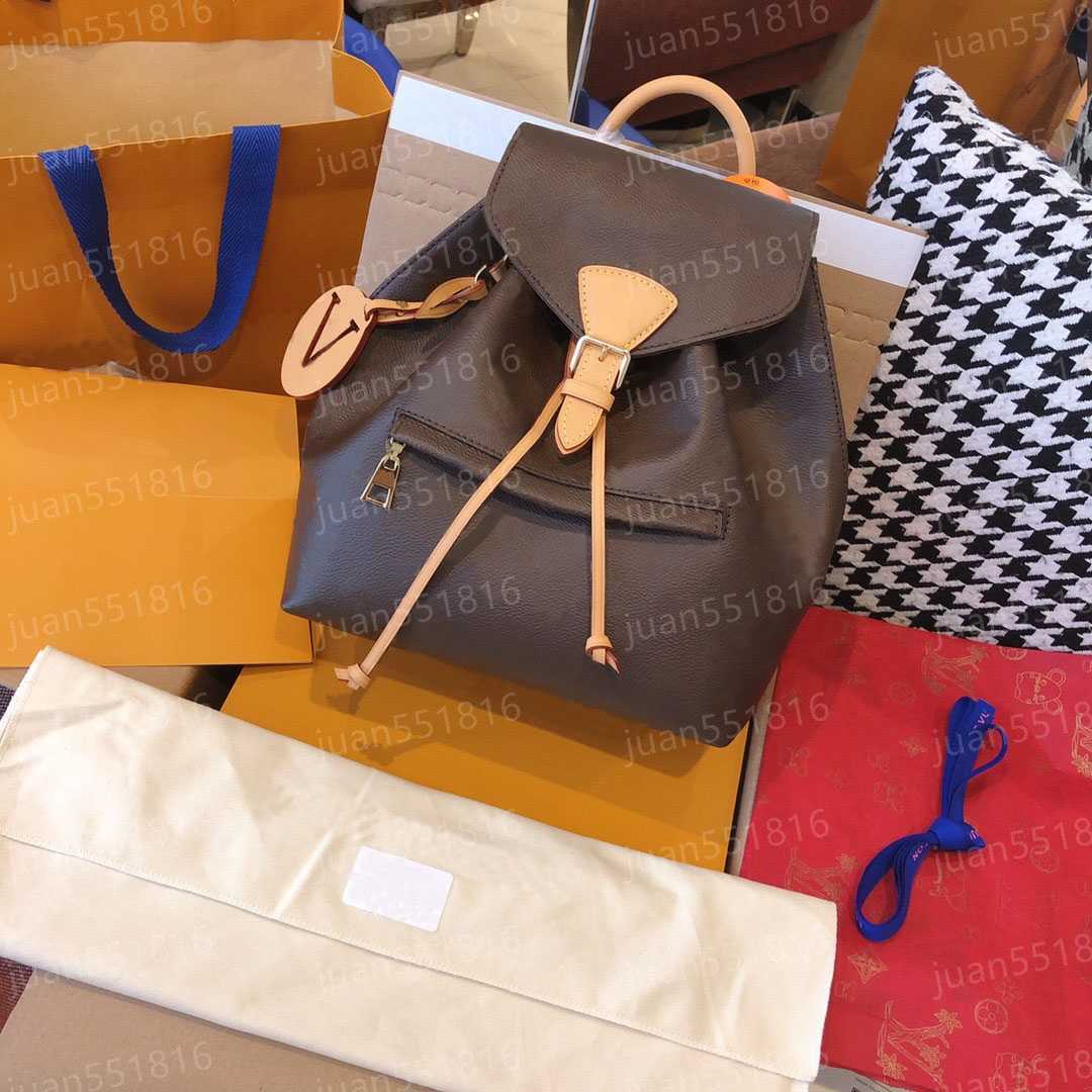 

Luxurys Shoulder Bags Newest Backpack MONTSOURIS Vintage Embossing Leather Backpacks Women Designers Messenger Bag Purse School Bag Wallet M45501 M45410 M45205, Customize