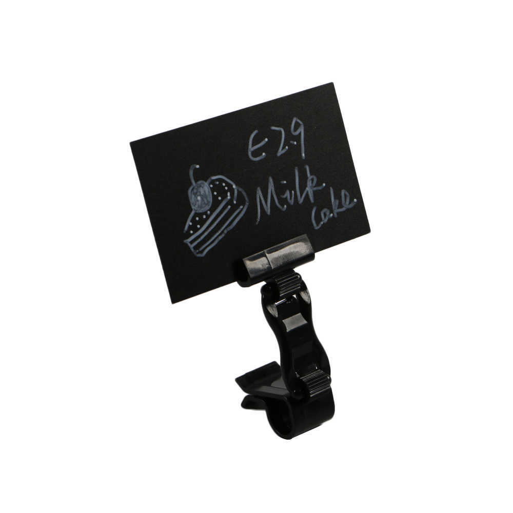Tag with Turnable Clip Display Price Card Holder-image-714681725