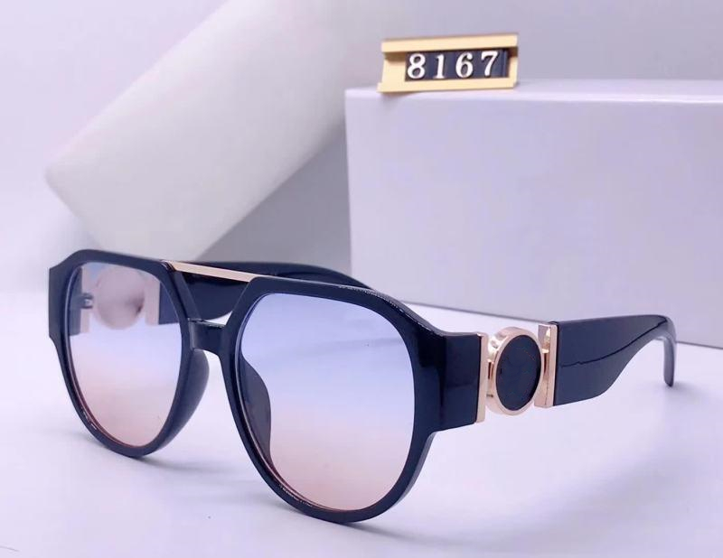 Glasses Sunglasses Black Gold Gray Lens Geometric Oversized Men Women Sunglasses with tags Oversize Oval Womens Luxury fashion Eyeglasses Random Box