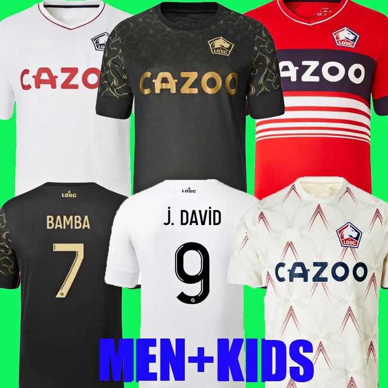 

2022 2023 LOSC Lille FOURTH AWAY soccer jerseyS DAVID ANGEL AndrE Gomes football shirts 22 23 4TH JIKONE cabella T.WEAH L.ARAUJO maillots Adult Kids Kit HOME third, Home ligue 1