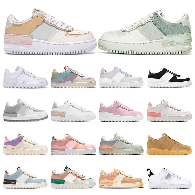 

women platform shoes af1 shadow Pistachio Frost Spruce Aura airforce 1 Classic Triple Utility White Black Aurora Pink Oxford sneakers men outdoor trainers, 11