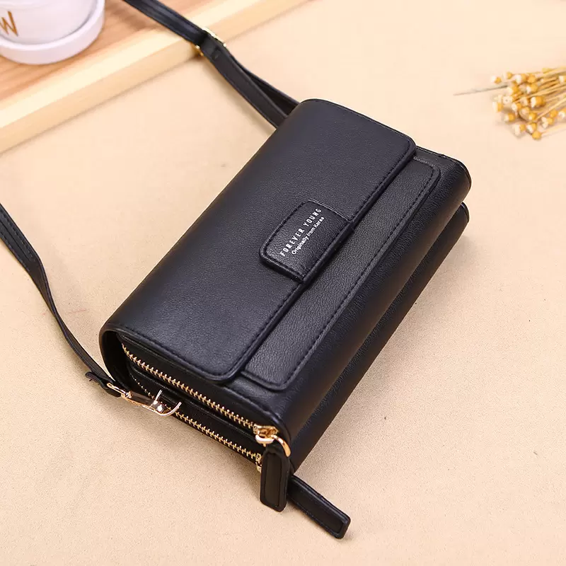 

Wallets 2021 Wallet Women's Korean Multi Card Carrying Large Capacity Leisure One Shoulder Satchel Mobile Phone Bag