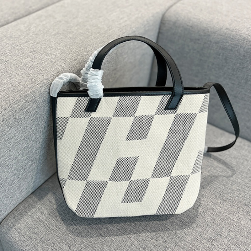 

Classic Tote Bags Designer Women Handbags Fashion Canvas Crossbody Bag Open HandBag 30cm, Black