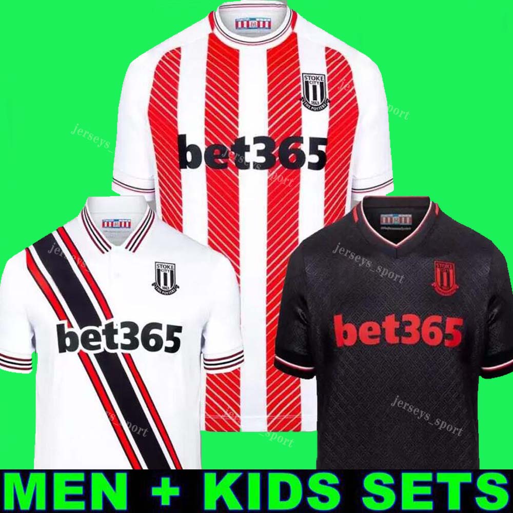 

22 23 Stoke City MIKEL CAMPBELL soccer jerseys SMITH FLETCHER POWELL BROWN CLUCAS home Kits 2022 2023 Baker men kids kit Football Shirts Uniforms, 22 23 home aldult