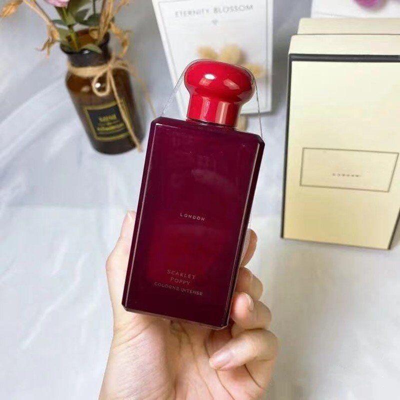 

Jo Malone London Perfume 100ml Scarlet Poppy Cologne Intense Fragrance Red Bottle Long Lasting Good Smell Men Women Spray Parfum High quality Fast Delivery