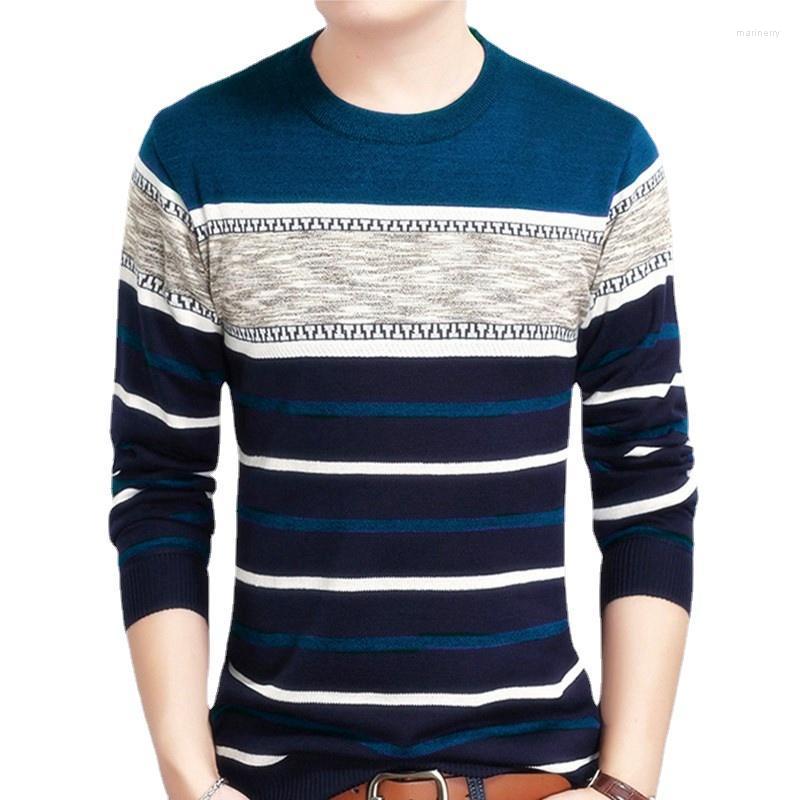 

Men' Sweaters Brand Clothing Mens Sweater 2022 Autumn Round Collar Pullover Men Knit Shirt Slimfit Fashion Streetwear MZM050Men' Men'sMen, Blue