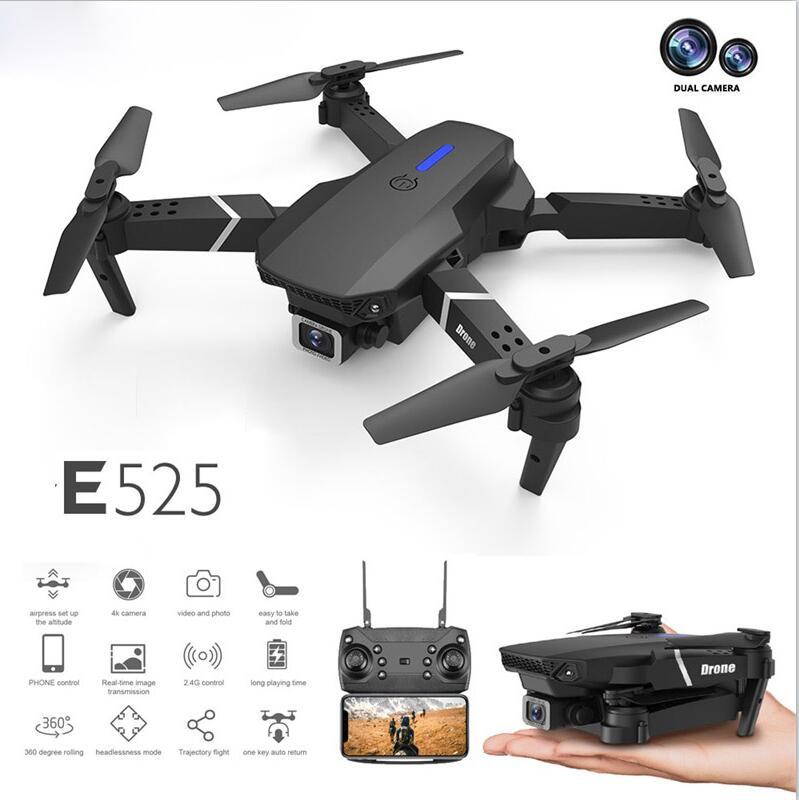 

Intelligent Uav Aircraft LS-E525 Drone 4k HD Dual-Lens Remote control Electric Mini Drones WiFi 1080p Real-time Transmission Foldable RC Quadcopter Toys, As pics