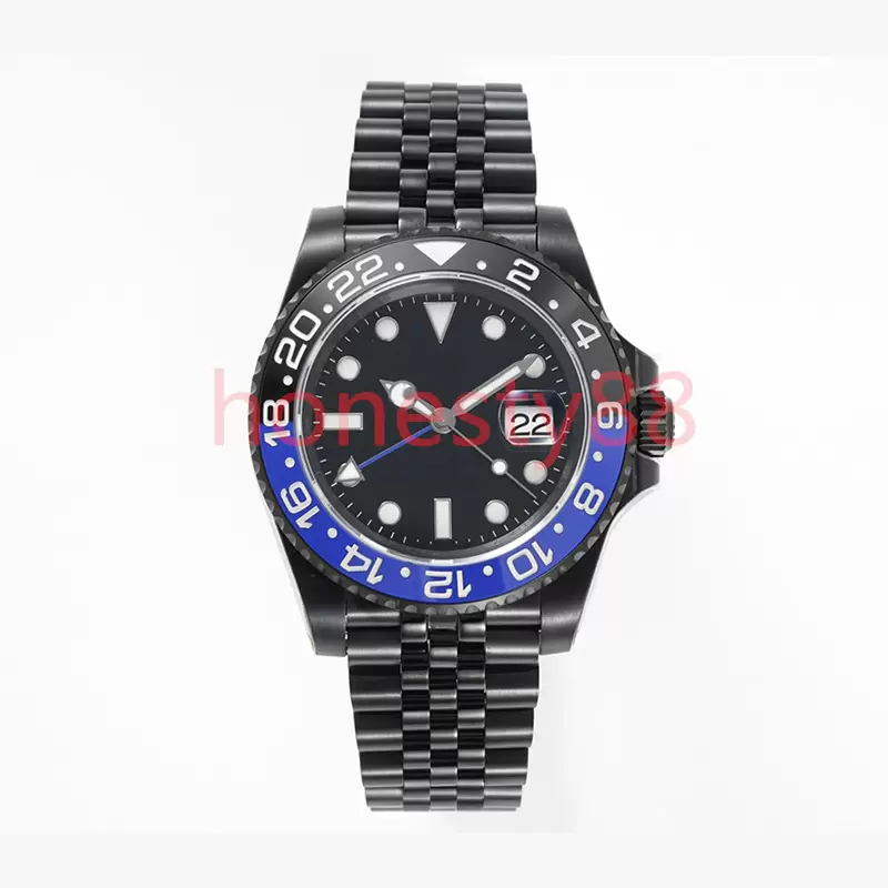 

SW Designer Red blue ceramic Dial Men's watch 40mm automatic machine 904L black stainless steel strap ST9 classic folding buckle sapphire mirror waterproof luminous