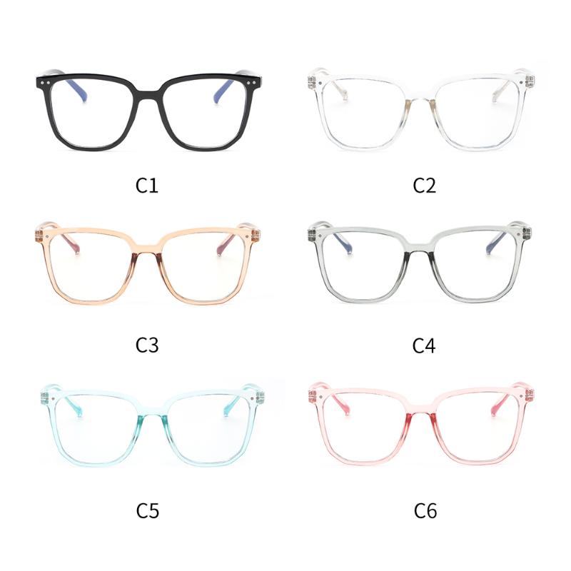 

Sunglasses Fashion Black Frame Glasses Plain Face Ladies Flat Men Ins Retro Anti-blue GlassesSunglasses