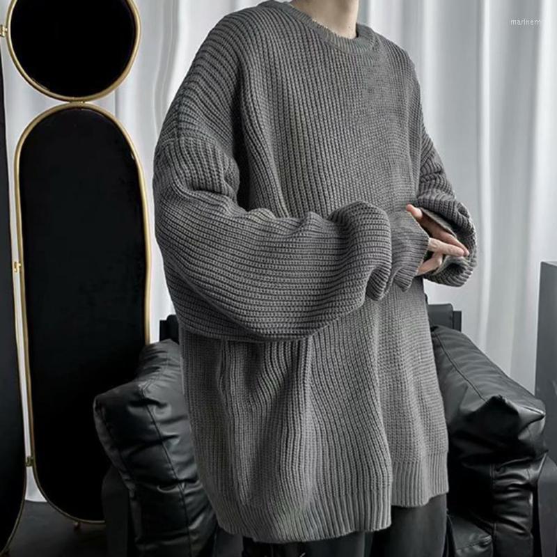 

Men's Sweaters Anti-shrink Fabulous Knitted Fall Sweater Warm Winter Solid Color For WorkMen's Mari22, Black