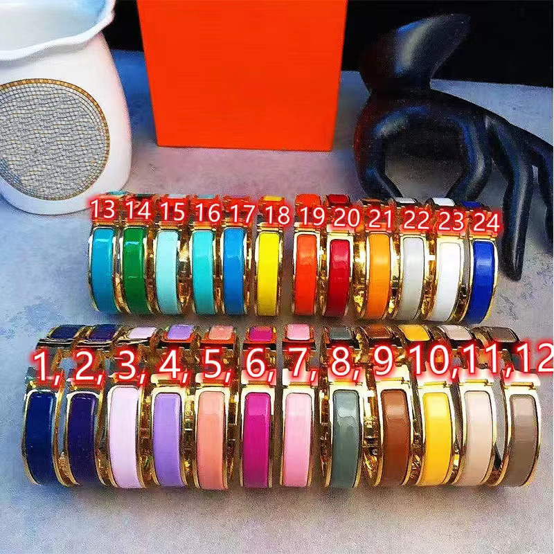 

Design Bangle High quality man mens Bracelet Designer jewelry 24 color gold buckle 17/19 size for men and woman fashion Jewelry Bangles