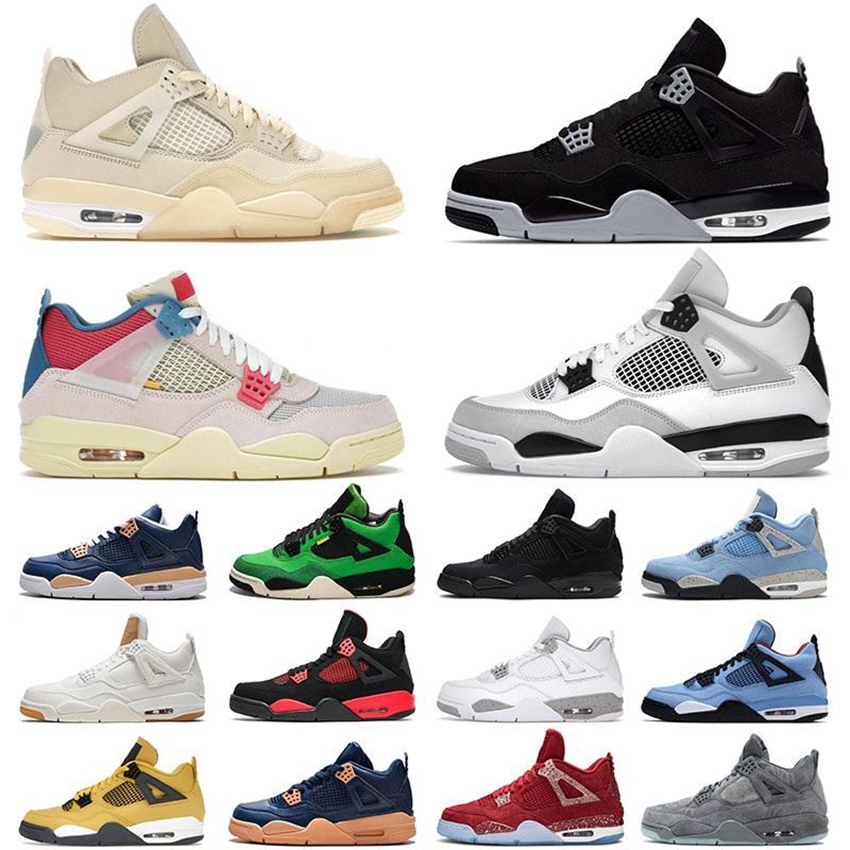 

Jumpman 4 4s Designer IV Mens Womens Basketball Shoes Retro Military Black Cat Canvas Denim Toro Cactus Jack Manila Sneakers Trainers 7-12, 40