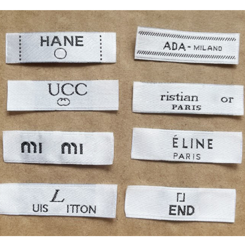 

Multistyle Special Design Label for Cloth Bag White Apparel Sewing Accessories High Quality Wholesale Price