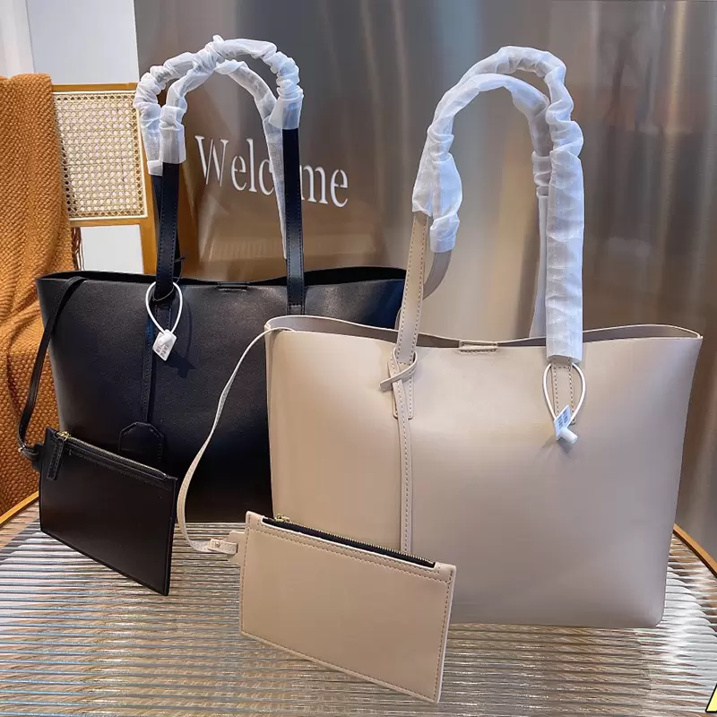 

Fashion Top Quality Black Tote Bag Large Capacity Shopping Bag Fashion Designer Shoulder Handbag Leather Waterproof bags Women's Purse, No bags