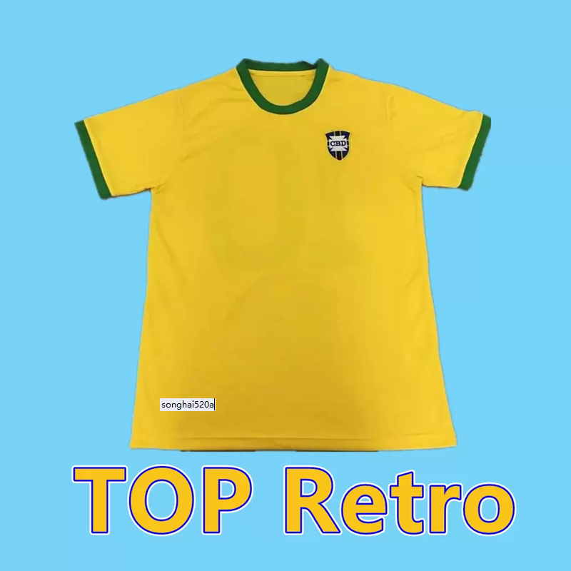 

# 10 Pele 1970 world cup Brasil retro soccer jersey Vintage Classic commemorate antique Collection 70 football shirt top uniform home yellow, White