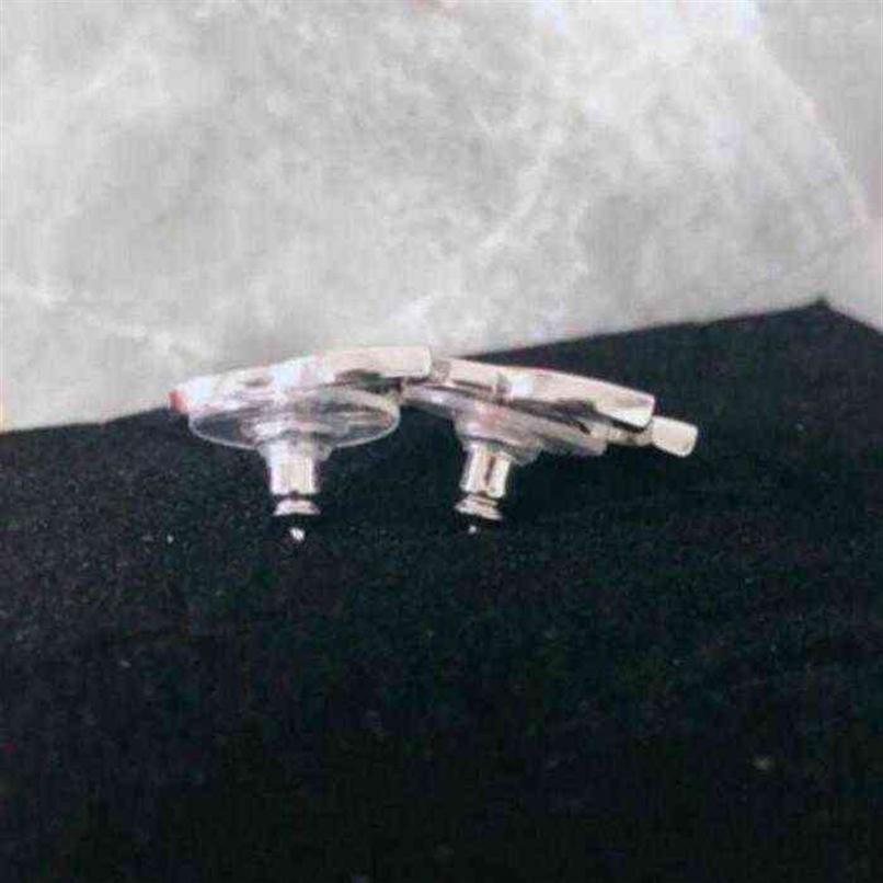 

New 925 Sterling Silver Earring hollow words Stud Earrings For Women compatible jewelry 2021 H1027261o