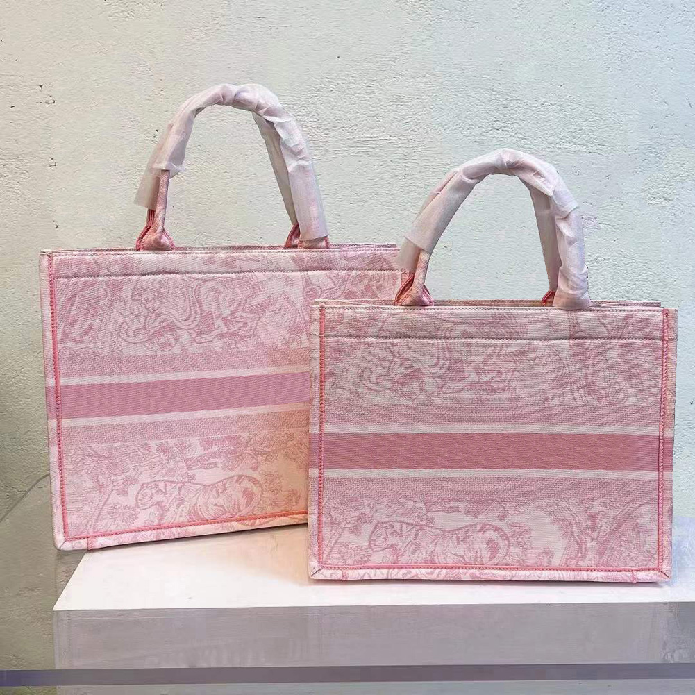 

Luxury Designers Top Original Totes Bags Light Grey Tiger Embroidery BOOK Handbag TOTE Women's Classic Handle Laptop Large Capacity Shopping Bag Commuting Canvas 10, Dust bag