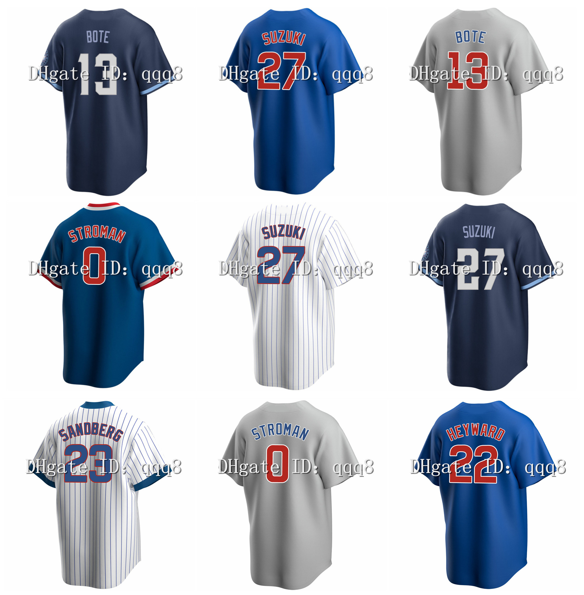 

2021 City Connect Baseball Jerseys Seiya Suzuki Cubs Marcus Stroman Kyle Hendricks Ryne Sandberg Ian Happ Patrick Wisdom Chicago David Bote Willson Contreras, Women size s-xxl
