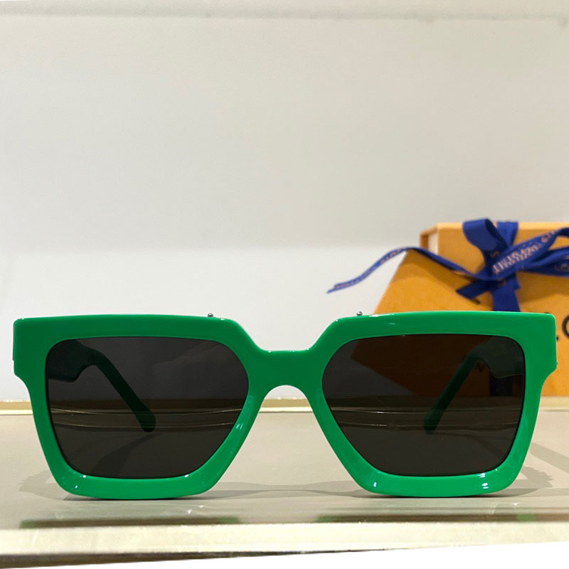 

2022 New Mens Millionaire Sunglasses M96006WN Fashion Trend Personality Green Frame Spring Summer Mens Sun glasses for Club Party Outdoor UV400 Protection with Box