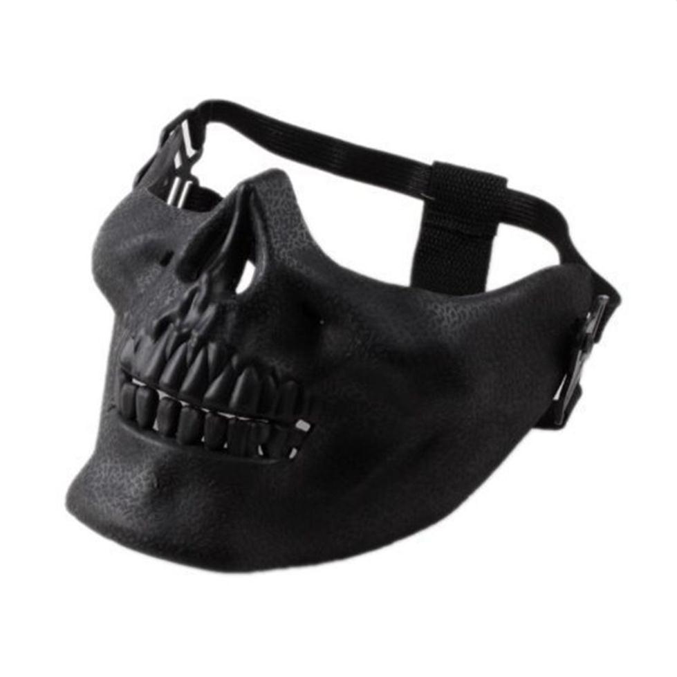 

Scary Mask Halloween Skull Skeleton Mask Costume Half Face Masks for Party Cosplay Halloween Party Props Supplies3145