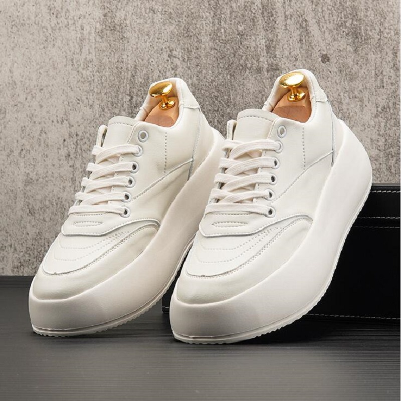 

New Men's Flats Shoes Fashion White Casual Trend Low Help Men Comfortable Safety Non-Slip Da067