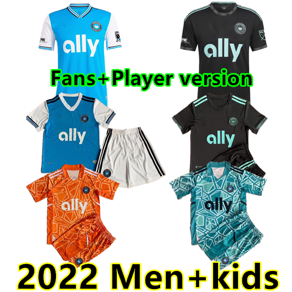 

2022 Charlotte FC Soccer Jersey Home away MLS 22 23 Adults Men Football Shirt Uniform ADAM ARMOUR BRANDT BRONICO ALCIVAR CORUJO FUCHS GOALKEEPER FANS PLAYER VERSION, 22/23 away player