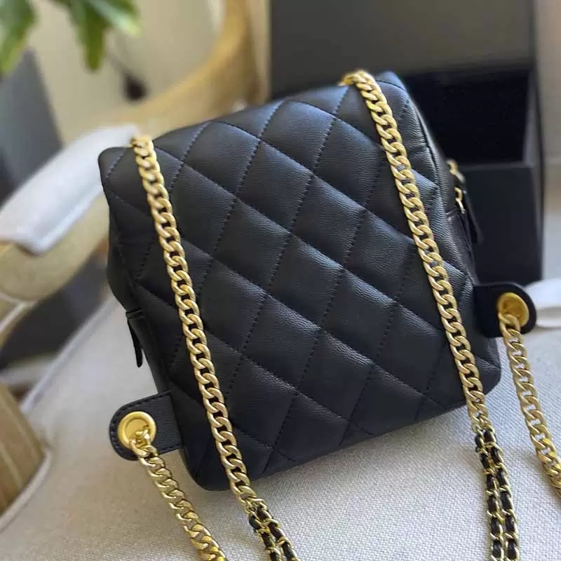 

Women Crossbody Designer Backpack Bags Genuine Leather Caviar Classic Handbags Diamond Quilting Flap Shoulder Bag Golden Metal Chains Totes Bags For Womens 20CM AK, Extra freight