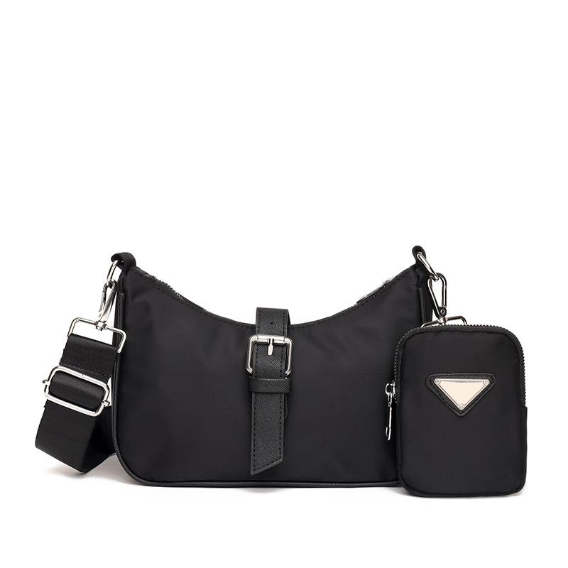 

Evening Bags Pcs Set Hobos Purses And Handbags Simple Fashion Shoulder For Women Trend Crossbody Bag 2022 Bolsa FemininaEvening, Black