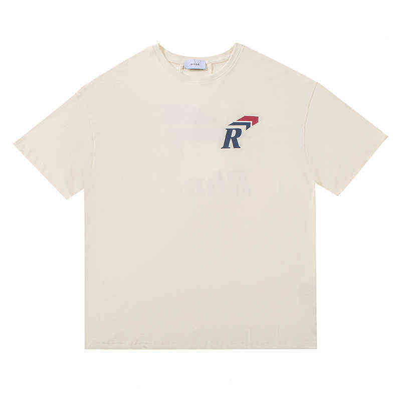 

Brand Designer t Shirt Rhude r Print T-shirt High Street Abstract Letters Loose Short-sleeved Tee