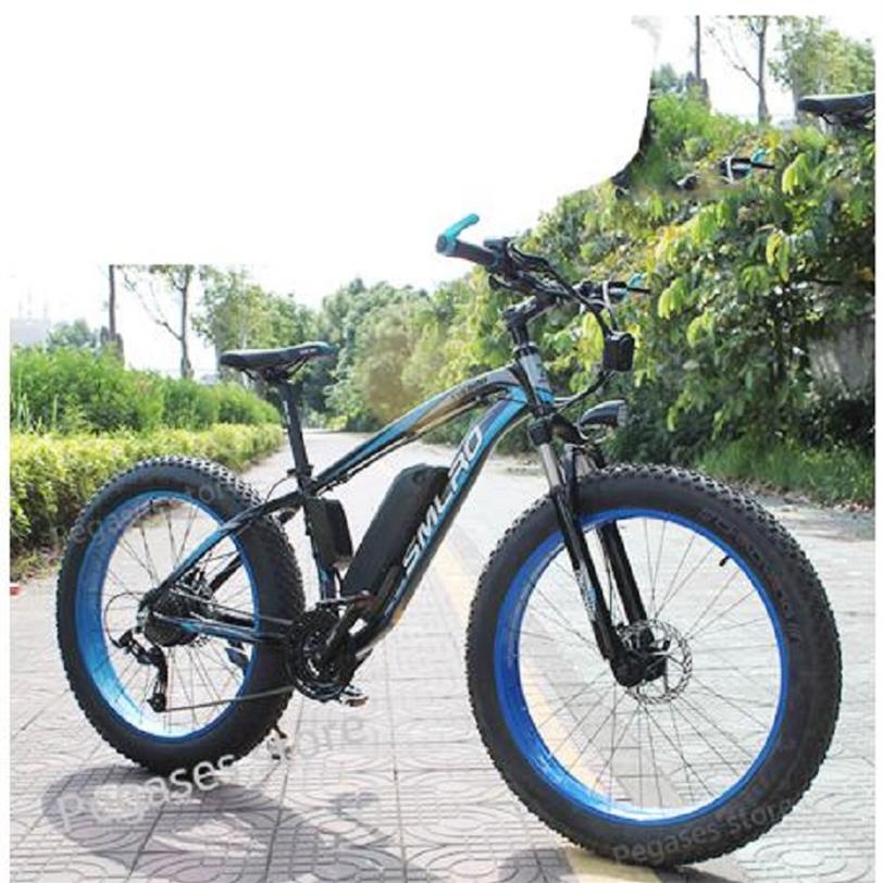 

26inch electric bike 1000W 17.5Ah Electric Beach Bike 4.0 Fat Tire Bicycle 48V Mens Mountain Bike Snow ebike e bikes300U