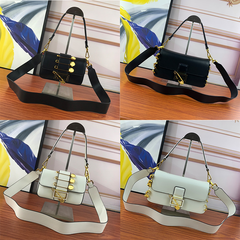 

Designer Women Brooch Baguette Shoulder Bag Fashion Classic Baguettes Handbags Woman Medusas Strap Underarm Handbag Luxurys Bags 0192, Color 1