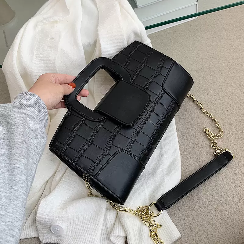 

Crocodile pattern Square Tote bag 2021 Fashion New High quality PU Leather Womens Designer Handbag Chain Shoulder Messenger Bag
