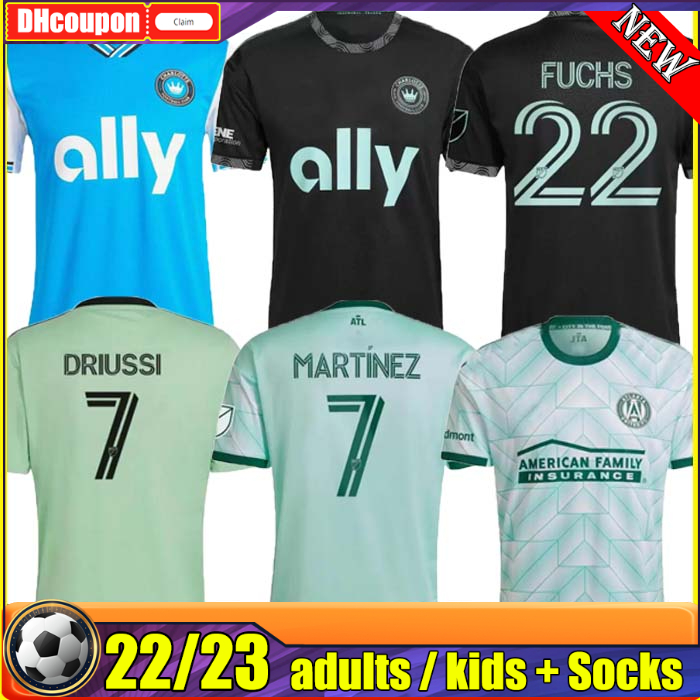 

22 23 Newly Minted Charlotte FC Soccer Jersey top thai quality Atlanta United 2022 MLS Ruiz Football Shirt Uniform ARMOUR Austin FC BRONICO CORUJO FUCHS Martinez Ring, Fans 22 23 away austin fc