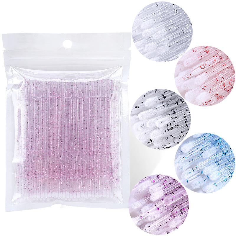 

Makeup Brushes 50Pcs Disposable Lip Crystal Lashes Micro Eyelash Extension Applicator Cleaner Beauty ToolsMakeupMakeup