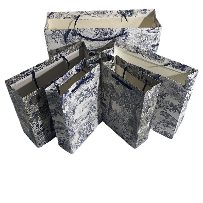 

D's paper bag gift bags belt clothes Jewelry Boxes weater Concubine Diana handbag tiger style forest styleS packaging design bag