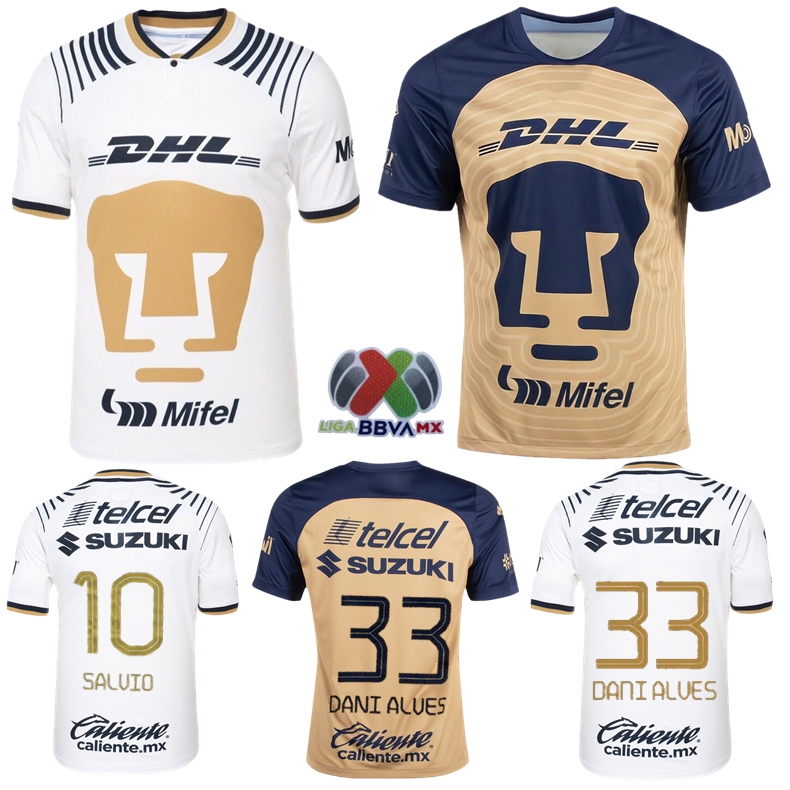 

2022 2023 UNAM PUM Soccer Jerseys Home Away Jersey 22 23 DEL PRETE Daniel Alves Camiseta PRE-MATCH SALVIO Football Shirts, 22 23 away jersey
